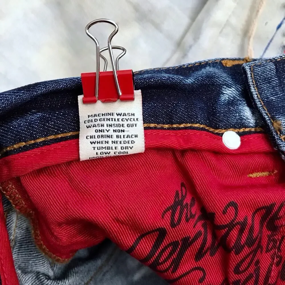 Heritage America NWT Light Wash Distressed Crop Jeans Women 6 *See Description*